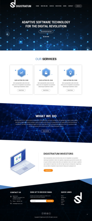 Web Design by pb for DigiStratum LLC | Design: #18695163