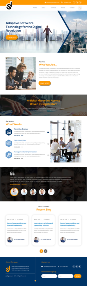 Web Design by rightway for DigiStratum LLC | Design: #18695442