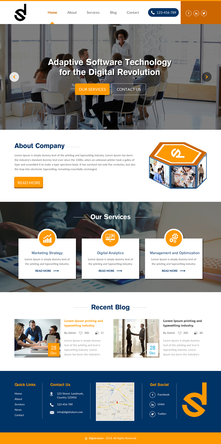 Web Design par rightway pour DigiStratum LLC | Design #18695443