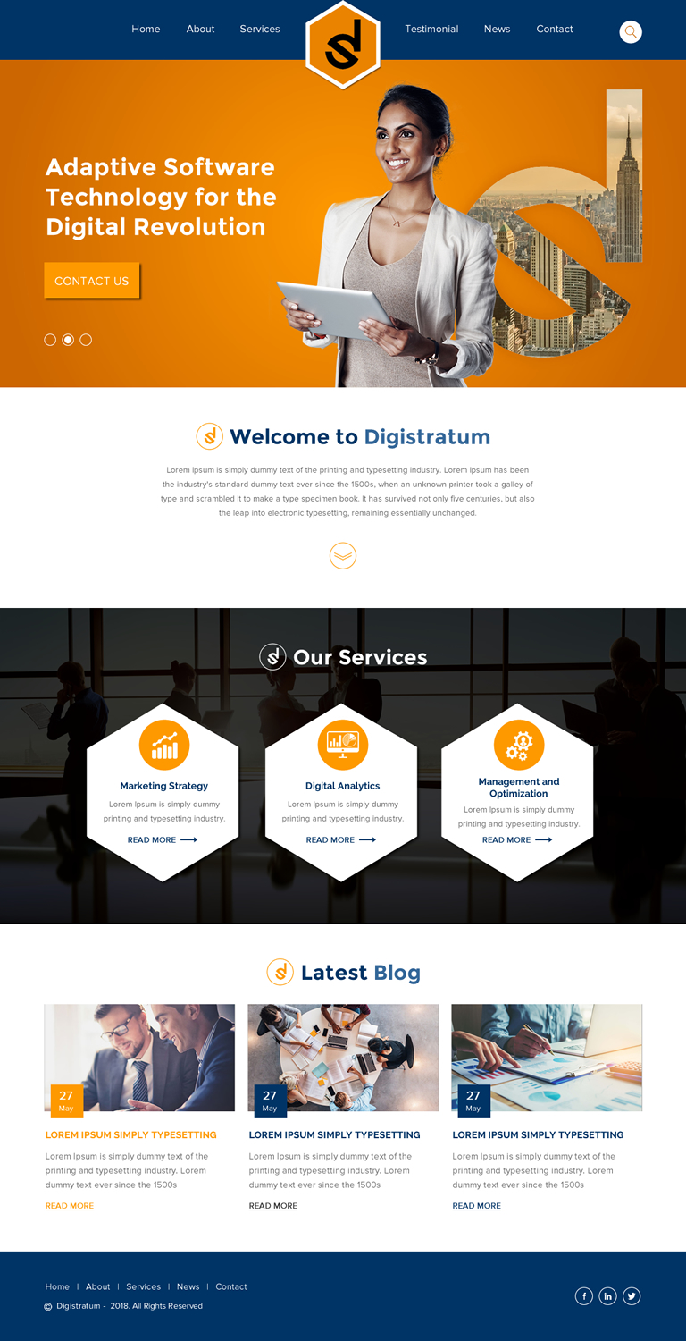 Web Design by rightway for DigiStratum LLC | Design #18695444