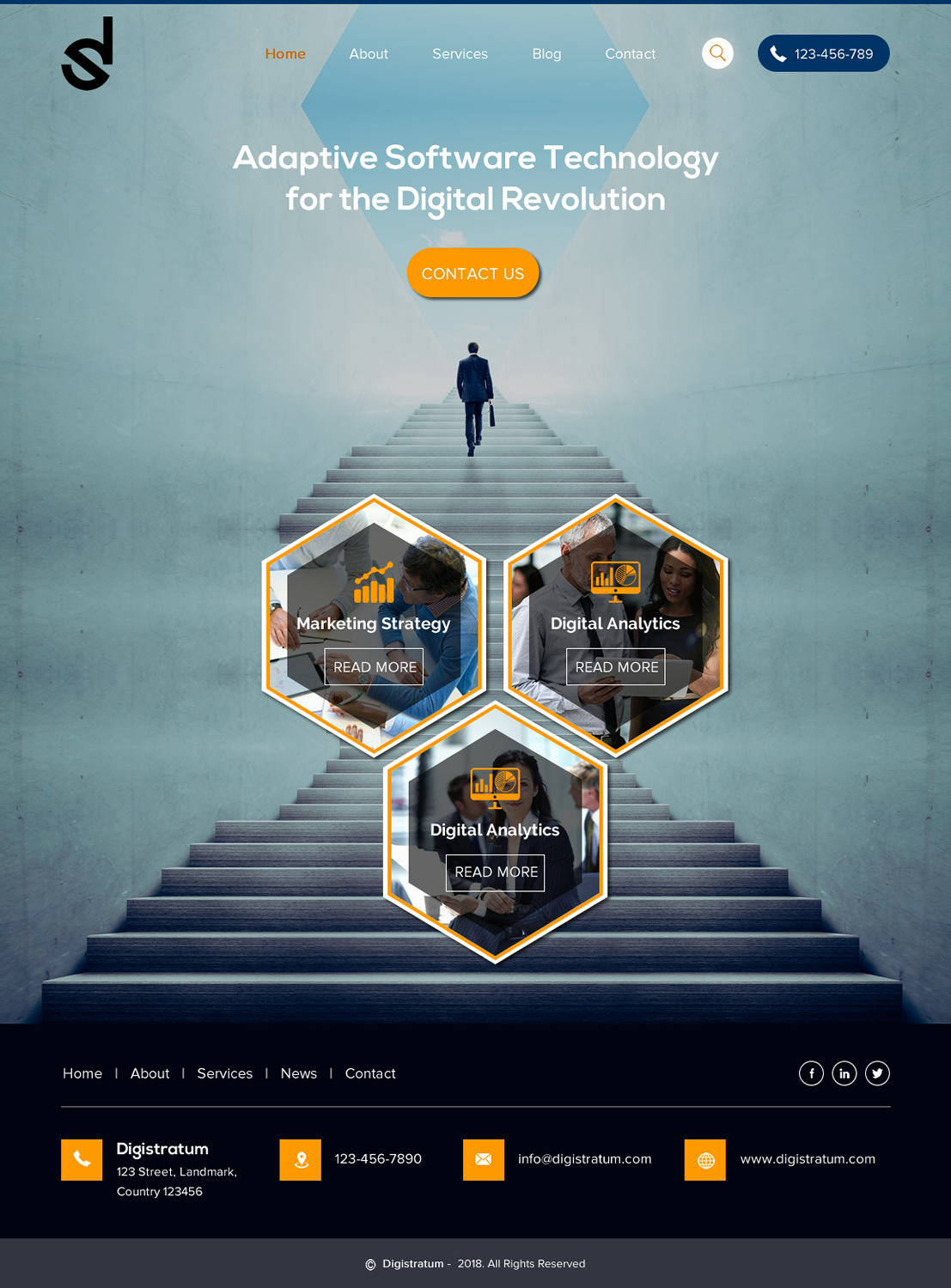 Web Design by rightway for DigiStratum LLC | Design #18695445