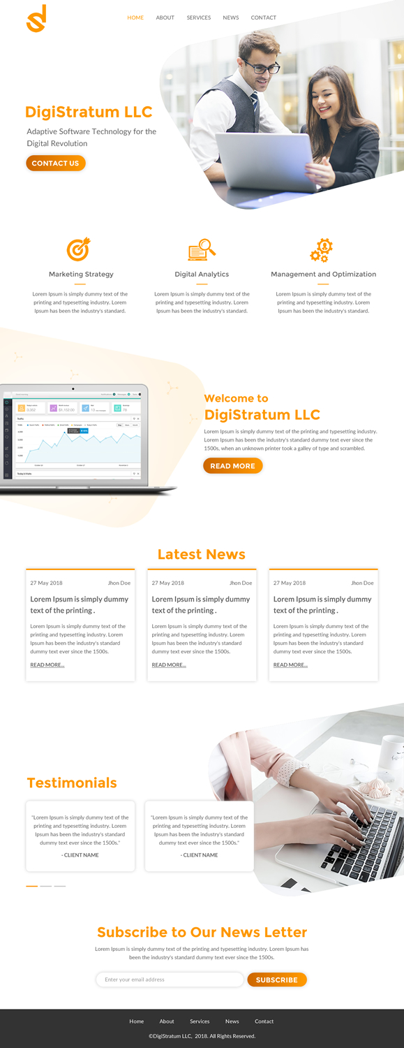 Web-Design von rightway für DigiStratum LLC | Design #18695446