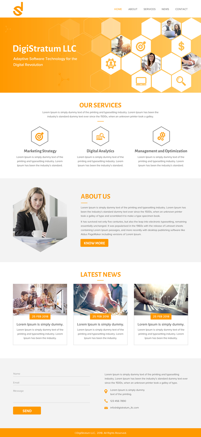 Web Design par rightway pour DigiStratum LLC | Design #18695451