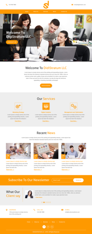 Web Design by rightway for DigiStratum LLC | Design: #18695453