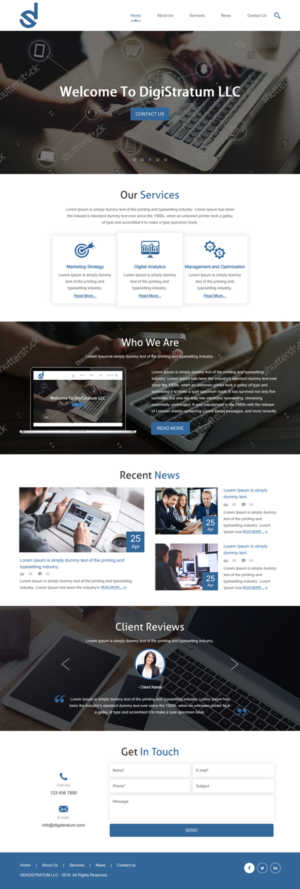 Web Design by rightway for DigiStratum LLC | Design: #18695454