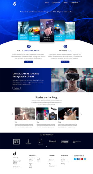 Web Design by sugidesign for DigiStratum LLC | Design #18723287