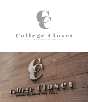 College Closet, Designer Clothing for Less, Cash for Clothes | Logo Design by trufya
