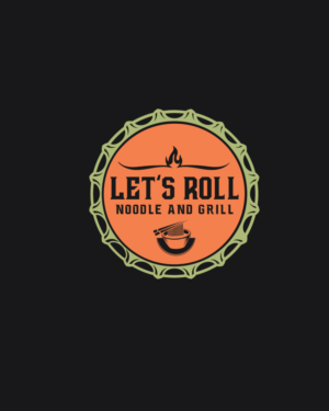 Let's Roll - Noodle and Grill | Logo Design by Tasnova 2