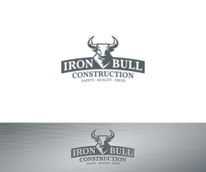 Iron-Bull Construction safety, quality, trust | Logo Design by VGB