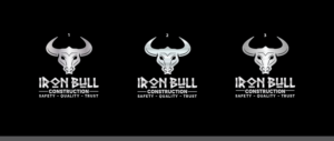 Logo Design by Knockout for Iron-Bull Construction  | Design: #18717259