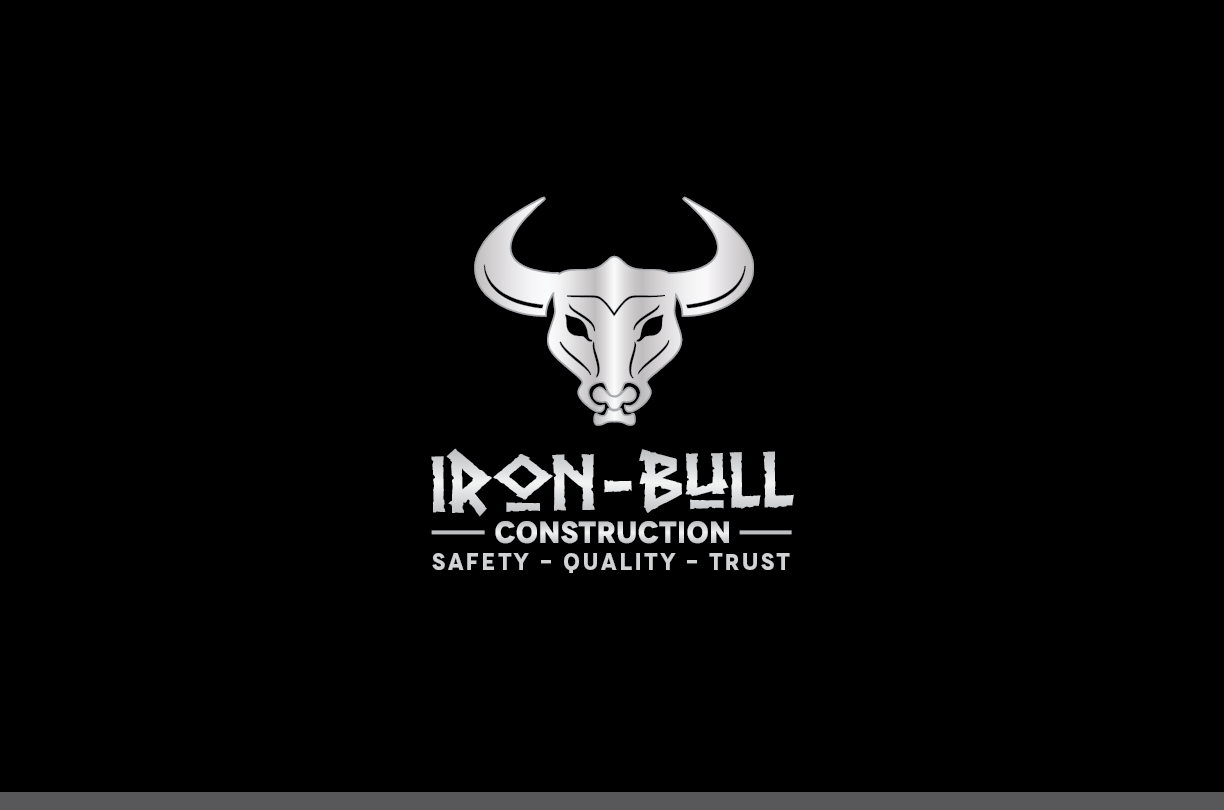 Logo Design by Knockout for Iron-Bull Construction  | Design #18722079
