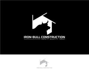Logo Design by designmind78 for Iron-Bull Construction  | Design: #18722373