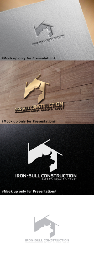 Logo Design by designmind78 for Iron-Bull Construction  | Design: #18722375