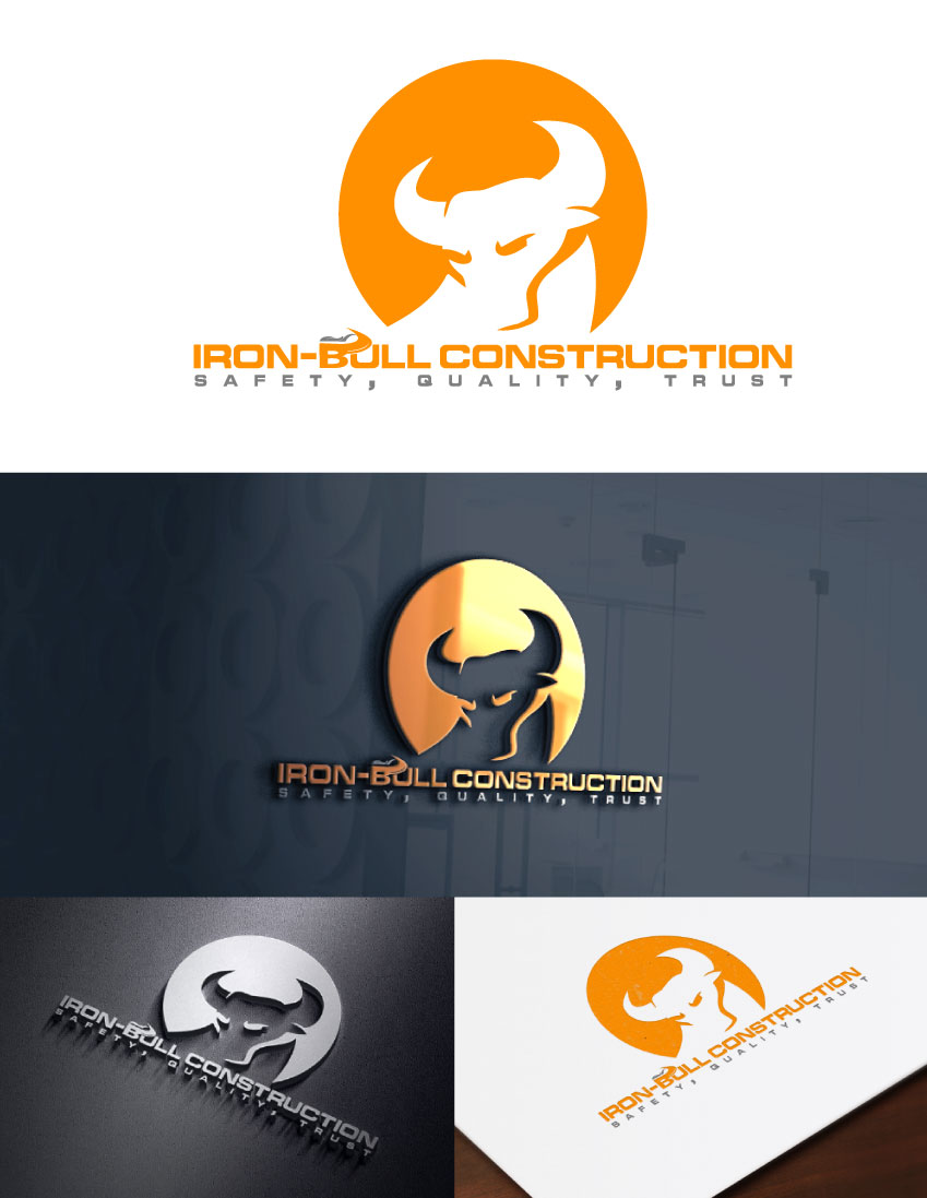 Logo Design by nexalite for Iron-Bull Construction  | Design #18722978