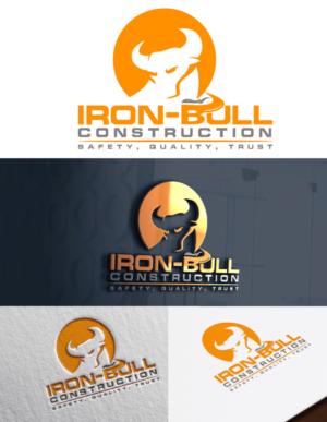 Logo Design by nexalite for Iron-Bull Construction  | Design: #18723597