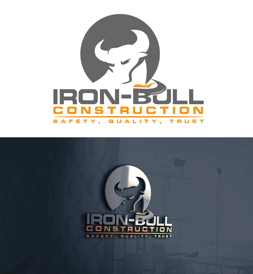 Logo Design by nexalite for Iron-Bull Construction  | Design #18723724