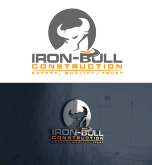 Logo Design by nexalite for Iron-Bull Construction  | Design: #18723724