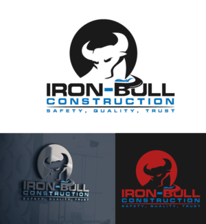 Logo Design by nexalite for Iron-Bull Construction  | Design: #18723792