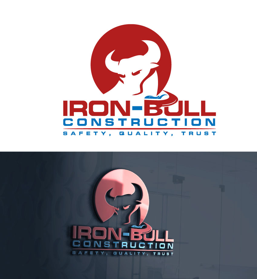 Logo Design by nexalite for Iron-Bull Construction  | Design #18723793