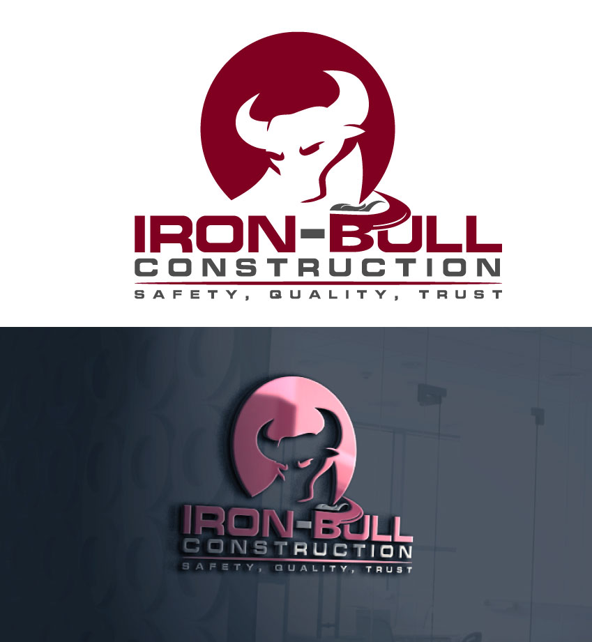 Logo Design by nexalite for Iron-Bull Construction  | Design #18723863