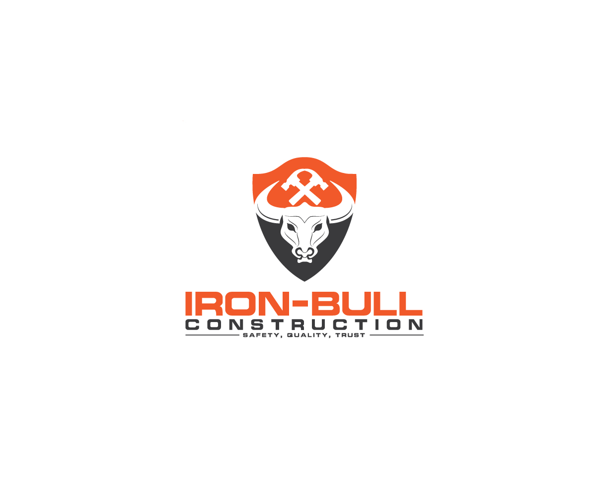 Logo Design by @m for Iron-Bull Construction  | Design #18717557