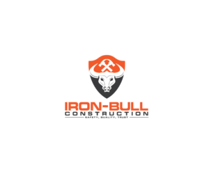 Logo Design by @m for Iron-Bull Construction  | Design: #18717557