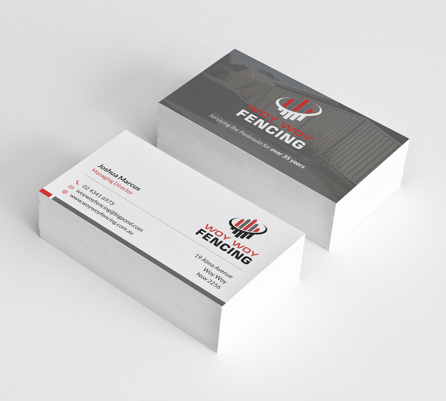 Business Card Design by Tilt for Woy Woy Fencing | Design #18809044
