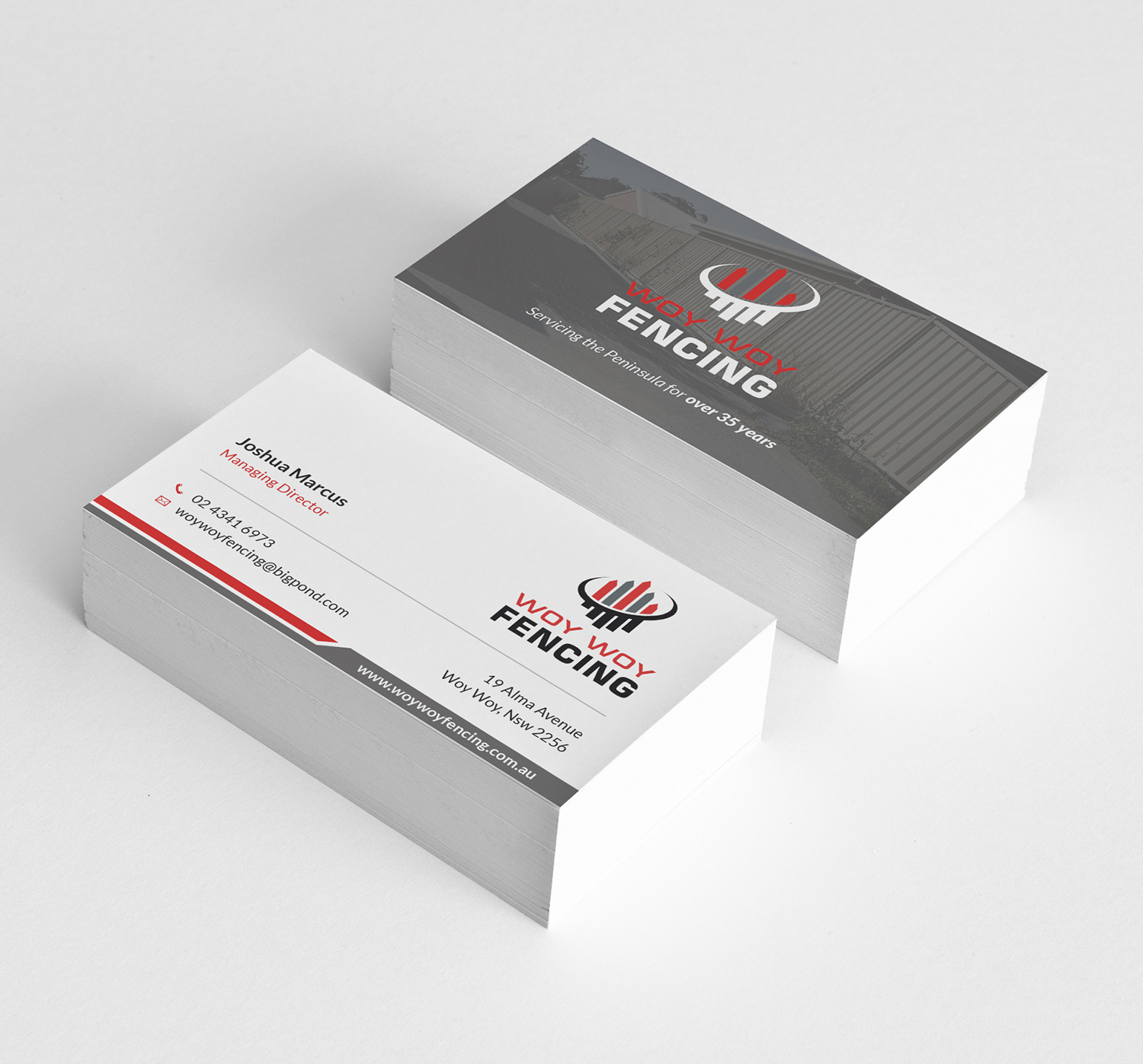 Business Card Design by Tilt for Woy Woy Fencing | Design #18809045