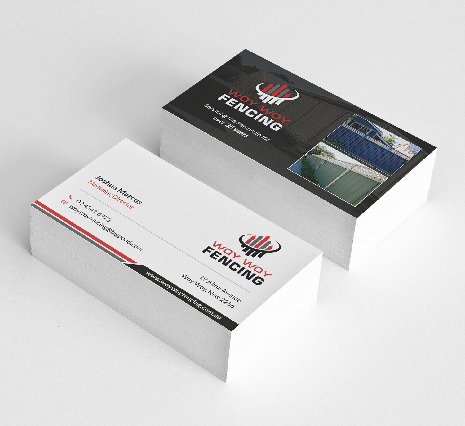 Business Card Design by Tilt for Woy Woy Fencing | Design #18809268