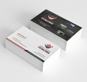 Long Established Local Fencing (not swords) Business needs fresh Business Cards | Business Card Design by Tilt