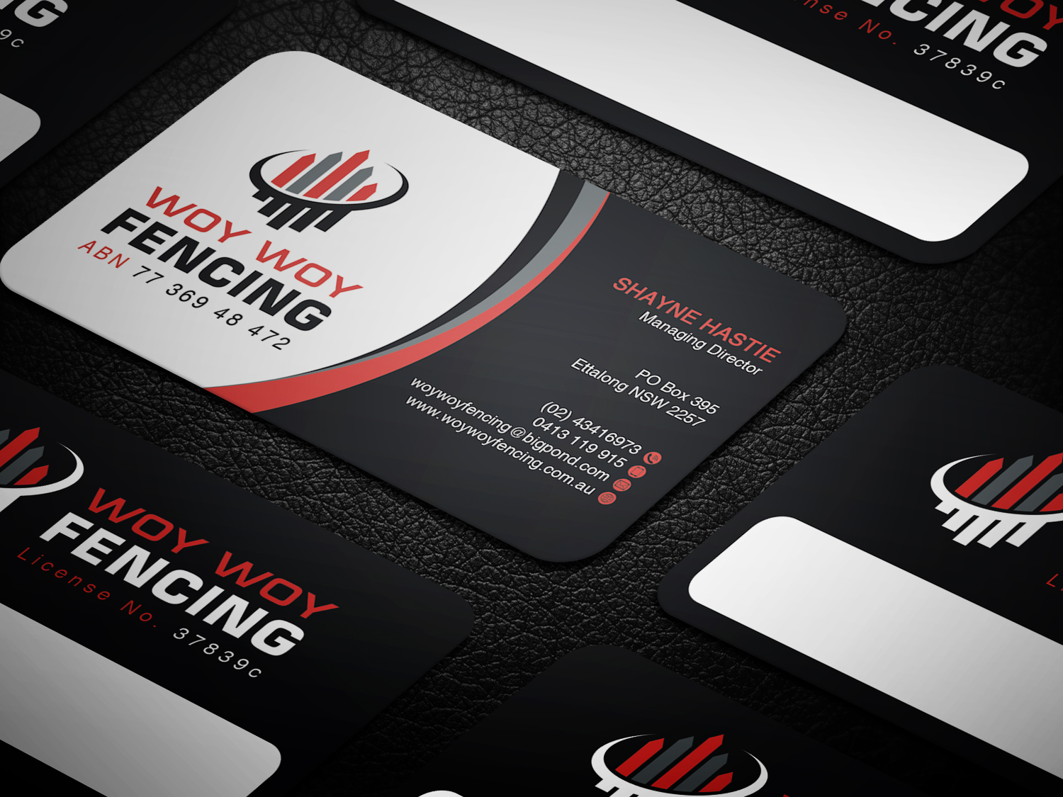 Diseño de Tarjeta de Presentación por WebixBD para Woy Woy Fencing | Diseño #18724372