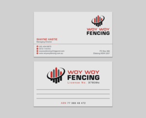 Business Card Design by WebixBD for Woy Woy Fencing | Design: #18725049