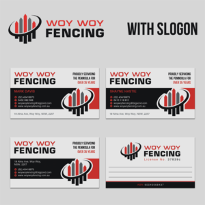 Business Card Design by WebixBD for Woy Woy Fencing | Design: #18962897
