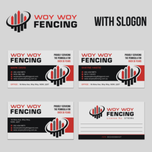 Diseño de Tarjeta de Presentación por WebixBD para Woy Woy Fencing | Diseño: #19003873