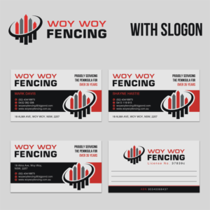 Diseño de Tarjeta de Presentación por WebixBD para Woy Woy Fencing | Diseño: #19003874