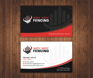 Business Card Design by Stylez Designz for Woy Woy Fencing | Design: #18805527