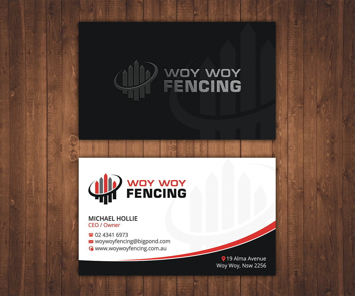 Diseño de Tarjeta de Presentación por Stylez Designz para Woy Woy Fencing | Diseño #18805530