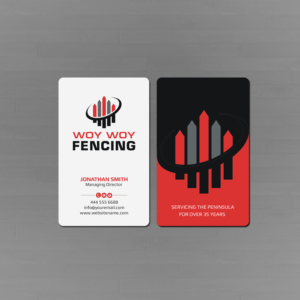 Diseño de Tarjeta de Presentación por Creations Box 2015 para Woy Woy Fencing | Diseño: #18784297
