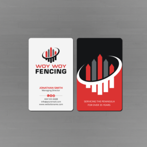 Diseño de Tarjeta de Presentación por Creations Box 2015 para Woy Woy Fencing | Diseño: #18784300