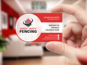 Diseño de Tarjeta de Presentación por Creations Box 2015 para Woy Woy Fencing | Diseño: #18784387