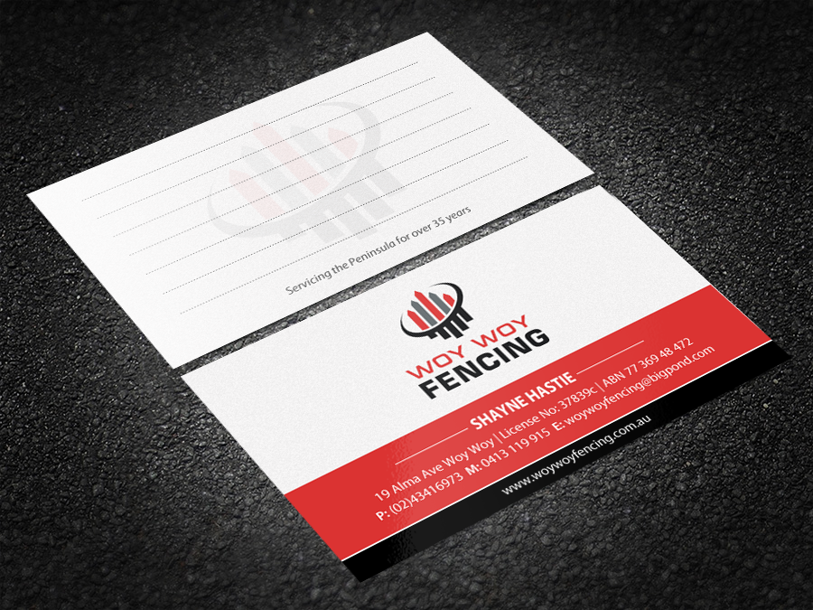 Design de Carte de Visite par Brand aid pour Woy Woy Fencing | Design #18761755