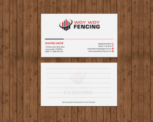 Design de Carte de Visite par chandrayaan.creative pour Woy Woy Fencing | Design : #18720855