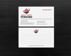 Diseño de Tarjeta de Presentación por chandrayaan.creative para Woy Woy Fencing | Diseño: #18722880