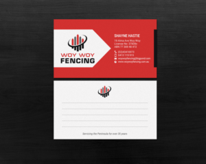 Long Established Local Fencing (not swords) Business needs fresh Business Cards | Business Card Design by chandrayaan.creative