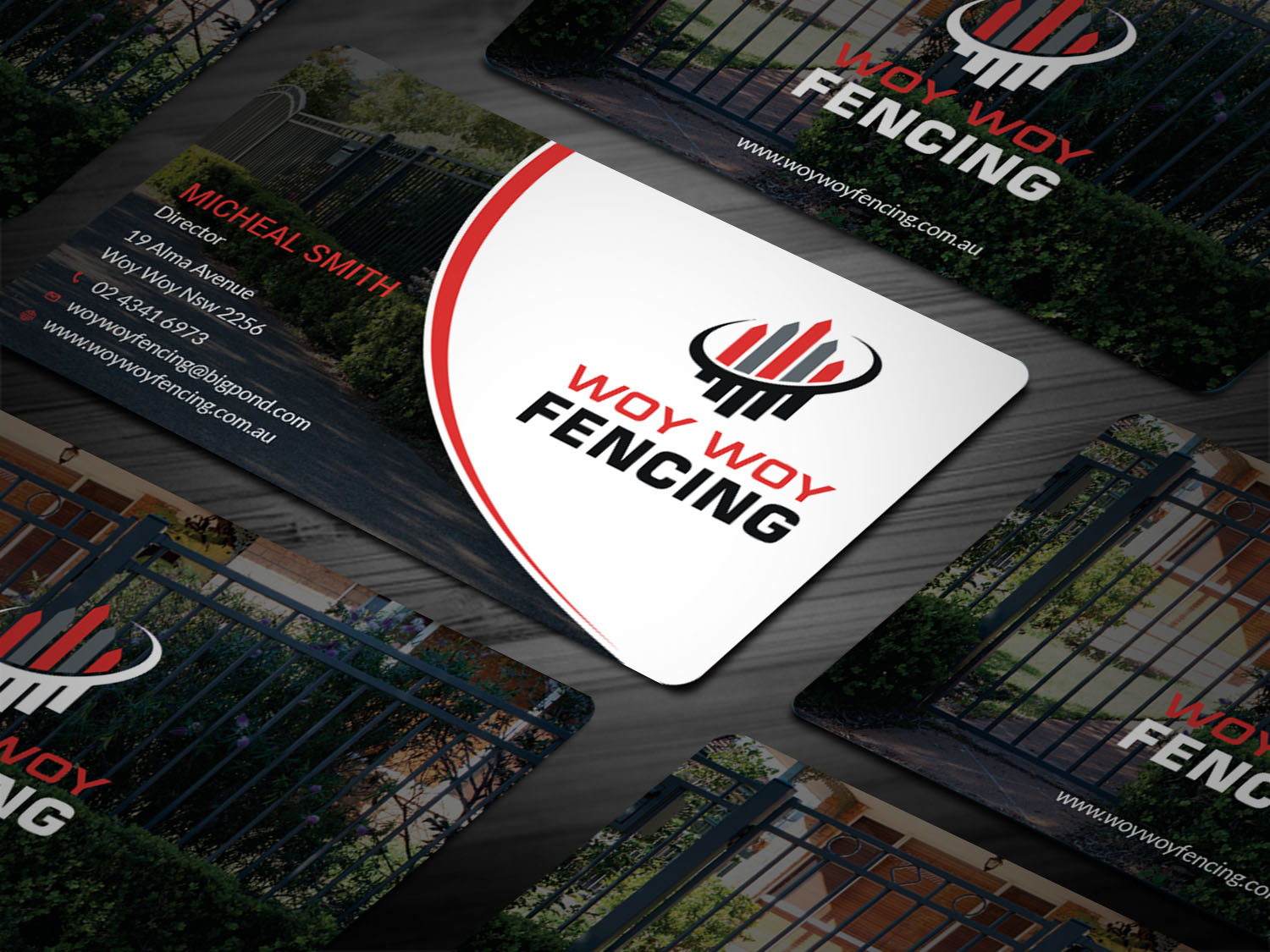 Business Card Design by Tripti Ranjan Gain for Woy Woy Fencing | Design #18717944