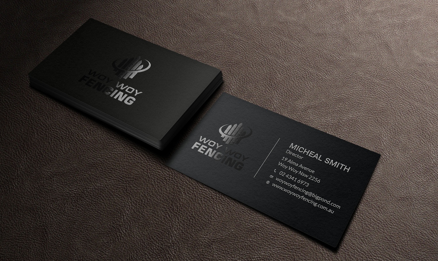 Business Card Design by Tripti Ranjan Gain for Woy Woy Fencing | Design #18717955