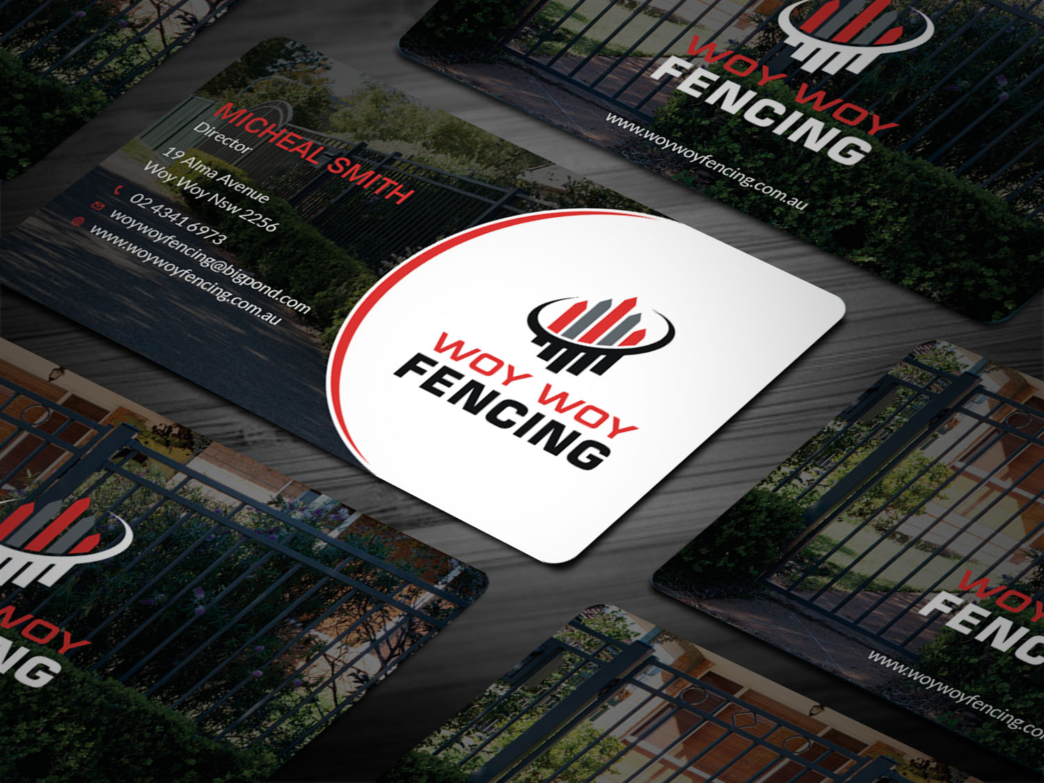 Business Card Design by Tripti Ranjan Gain for Woy Woy Fencing | Design #18717968