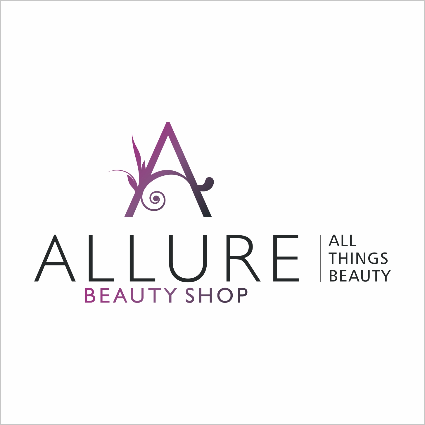 Logo Design by Krishnadas for ALLURE BEAUTY SHOP | Design #18691715
