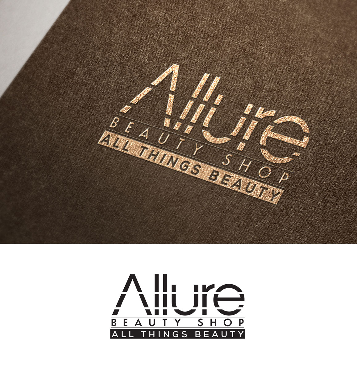 Logo Design by Impressive Solutions for ALLURE BEAUTY SHOP | Design #18691863