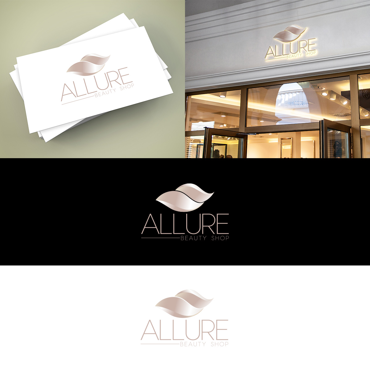 Logo Design by ClearDesign for ALLURE BEAUTY SHOP | Design #18708767